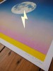 ''Summer Moon'' screenprint with gold leaf by Donk