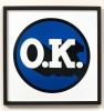''OK blue'' limited edition screenprint by Mr Edwards