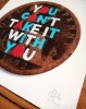 ''You can't take it...'' small limited edition print by Quiet British Accent