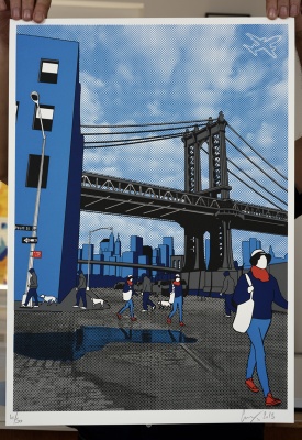 ''Brooklyn'' limited edition screenprint by Gerry Buxton