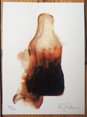 ''Mini Cola Bottle'' small screenprint by Gavin Dobson