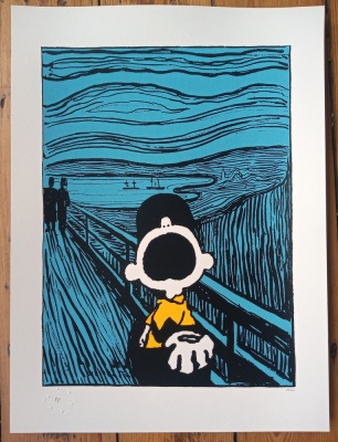 ''Scream'' limited edition screenprint by Mandy Doubt