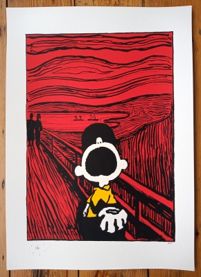 ''Scream'' 2nd edition limited edition screenprint by Mandy Doubt