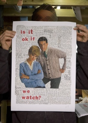 ''Is it okay if we watch?'' print by Dr D / Subvertiser