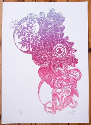 ''Arcology'' limited edition screenprint by 57 Design