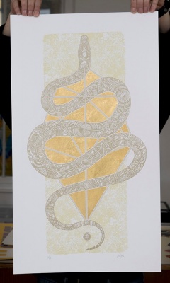 ''Diamondhead Serpent'' limited edition screenprint by 57 Design