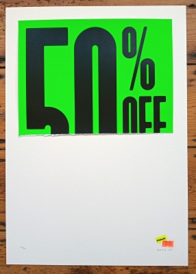 ''You get what you pay for - 50%'' print by Grow Up