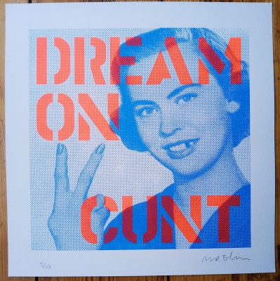 ''Dream On'' limited edition screenprint by Mr Edwards