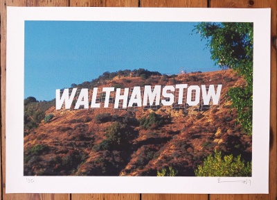 ''Walthamstowood'' screenprint by Richard Pendry