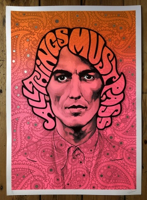 ''All things must pass'' limited edition screenprint by Serigrafica 7585