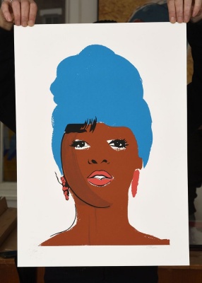 'Mary Wilson' limited edition screenprint by Carl Stimpson