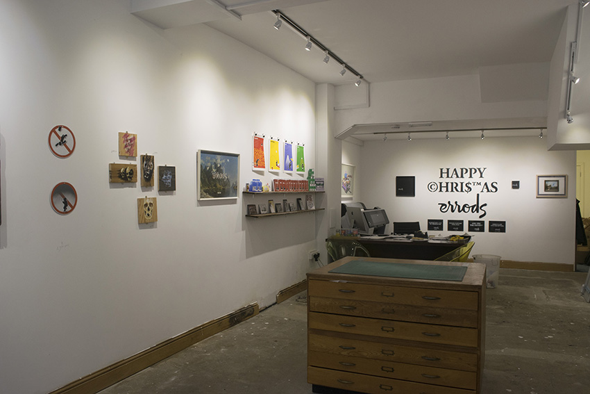 'Errods Christmas Bizarre - an exhibition at Atom Gallery in December 2014