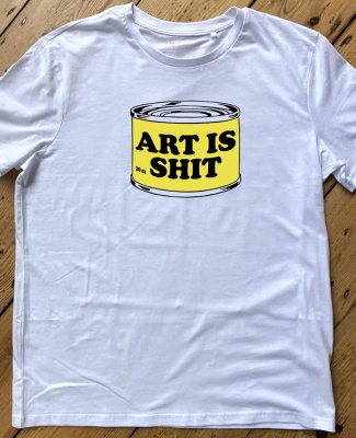 Limited edition ''Art is shit'' t-shirt by Mister Edwards - LARGE