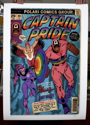 ''Captain Pride'' limited edition gicle print by Villain