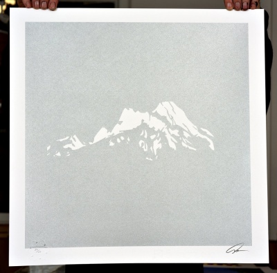 ''White Peak'' limited edition screenprint by Yoni Alter
